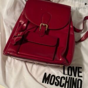 Love Moschino Red Heart Backpack Preowned